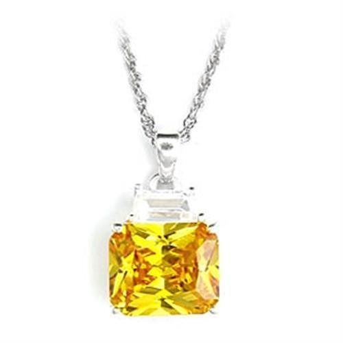 6X310 - High-Polished 925 Sterling Silver Pendant with AAA Grade CZ