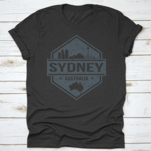 Sydney Australia Travel Stamp Icon Skyline City Design Vector