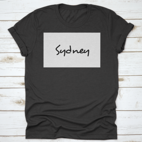 Sydney City Handwritten Text Word Hand Lettering Calligraphy Text