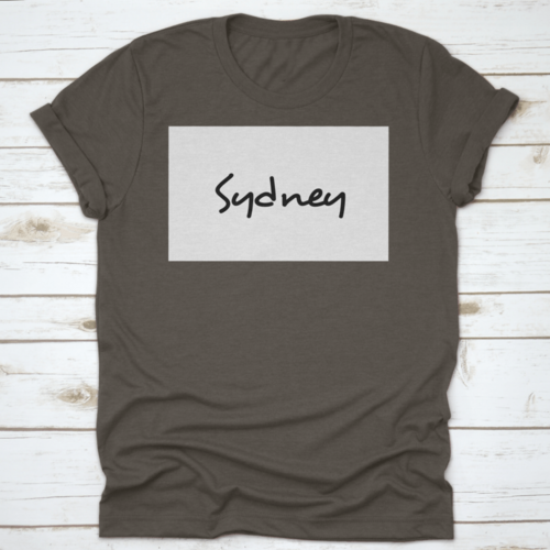 Sydney City Handwritten Text Word Hand Lettering Calligraphy Text