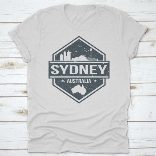 Sydney Australia Travel Stamp Icon Skyline City Design Vector