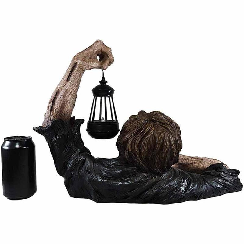 Garden Horror Decoration Zombie Lantern Statues