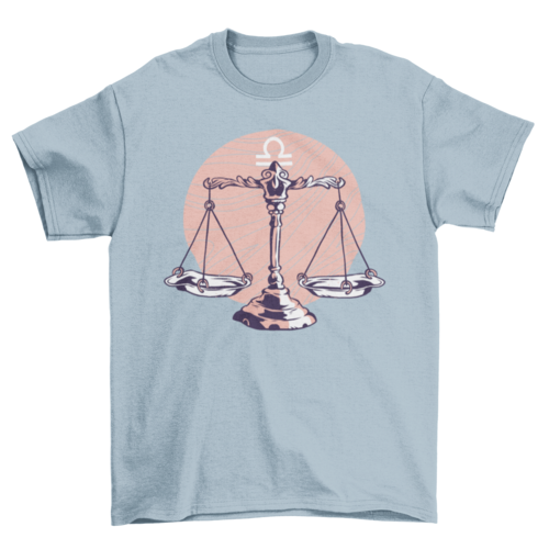 Libra Zodiac Sign T-shirt Design