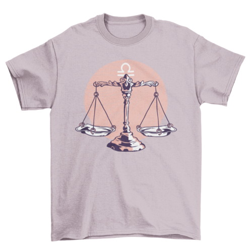 Libra Zodiac Sign T-shirt Design