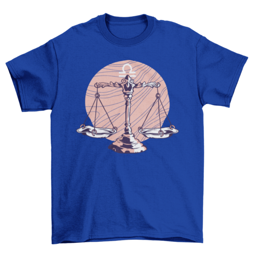 Libra Zodiac Sign T-shirt Design