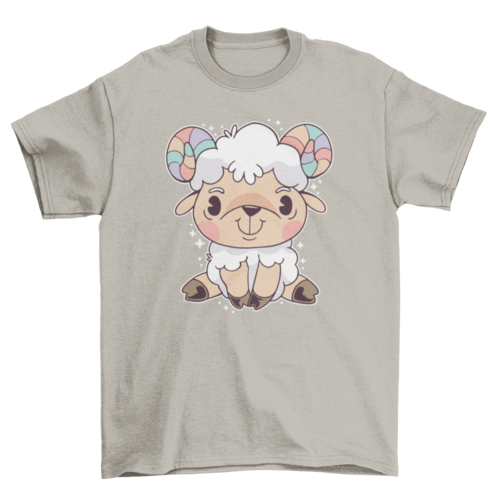 Cute aries t-shirt design