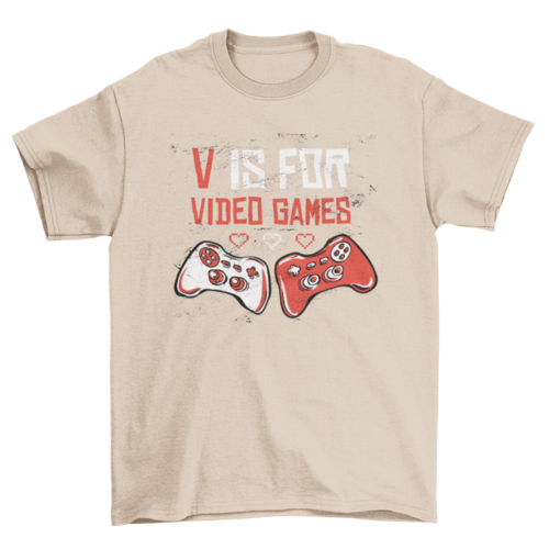 V for video games t-shirt