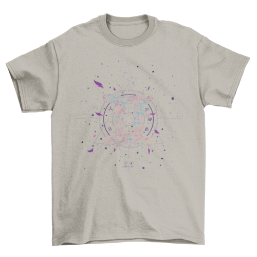 Gemini floral zodiac sign t-shirt