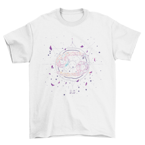 Zodiac Sign Cancer Floral t-shirt