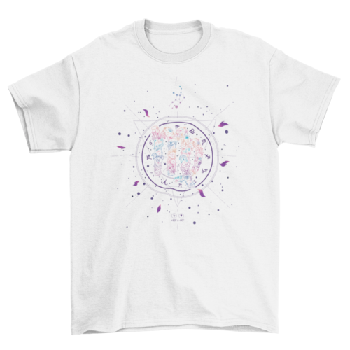 Astrology Constellation Virgo Floral Astrological  Zodiac Sign Symbol