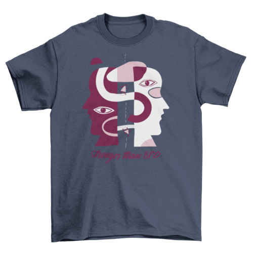 Mental health bpd abstract t-shirt