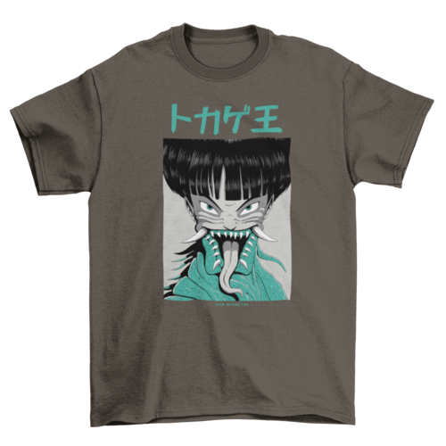 Anime Japanese horror dark creepy monster ghoul creature t-shirt