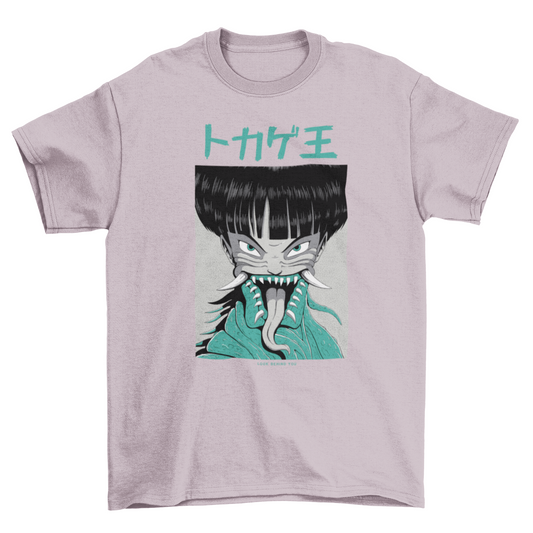 Anime Japanese horror dark creepy monster ghoul creature t-shirt