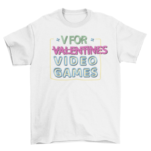 V is for Video Games T-shirt