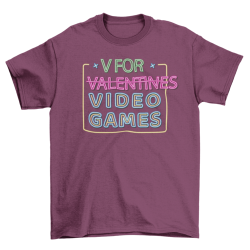 V is for Video Games T-shirt