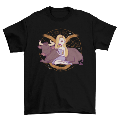 Taurus pin up girl t-shirt