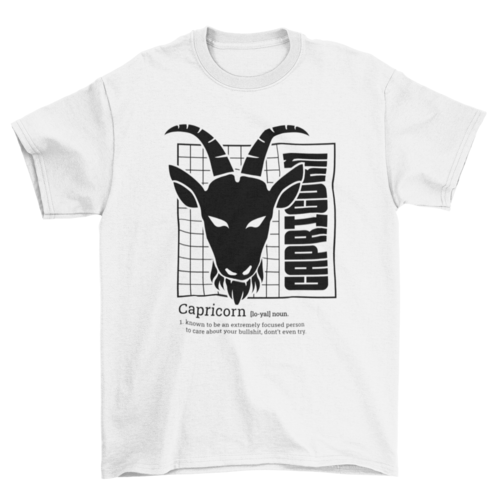 Capricorn zodiac definition t-shirt