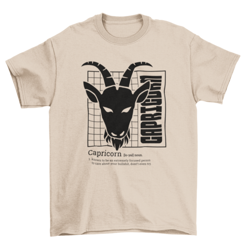 Capricorn zodiac definition t-shirt