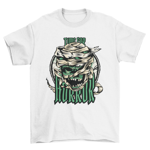 Horror Halloween mummy t-shirt