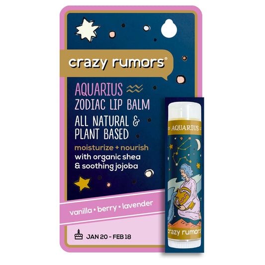 Aquarius Zodiac Lip Balm