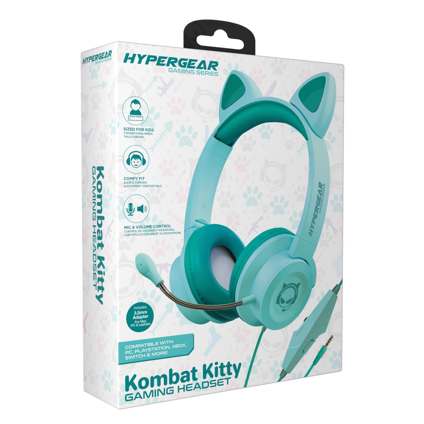 HyperGear Kombat Kitty Gaming Headset with Detachable Mic