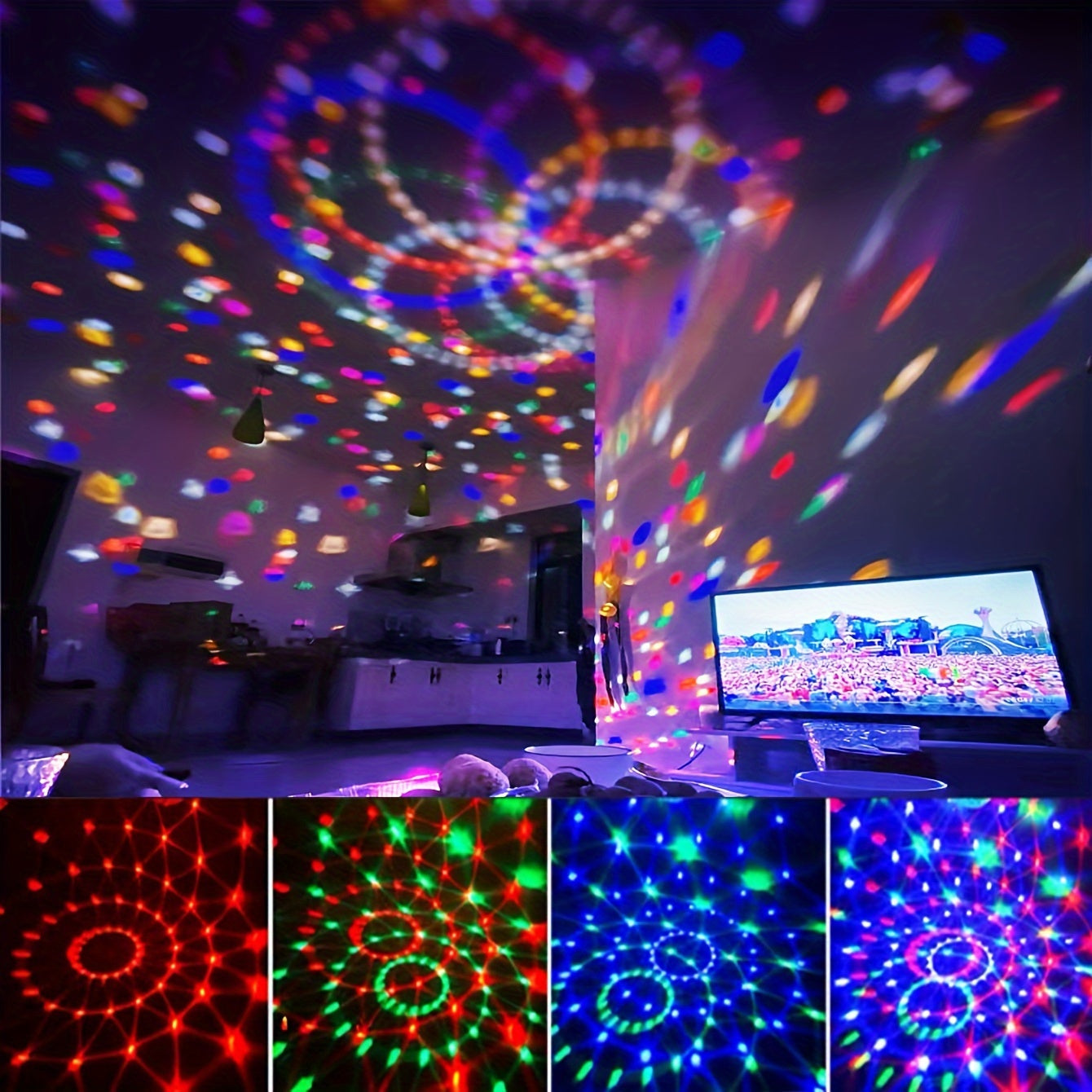 VoiceControlled RGB Disco Ball with Remote  PartyReady