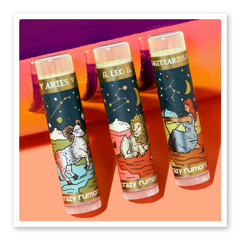 Aries Zodiac Lip Balm