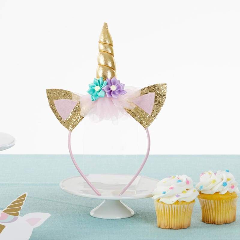 Gold Glitter Unicorn Happy Birthday Décor Kit