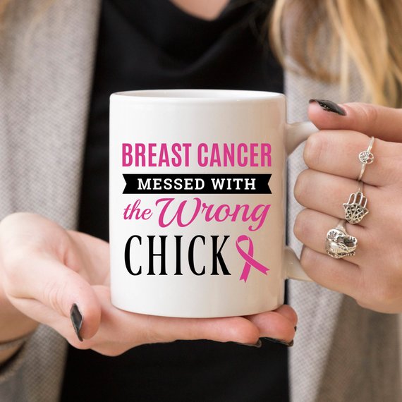 Breast Cancer Coffee Mug - Breast Cancer Messed