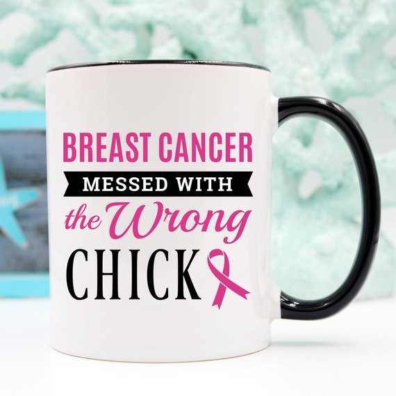 Breast Cancer Coffee Mug - Breast Cancer Messed