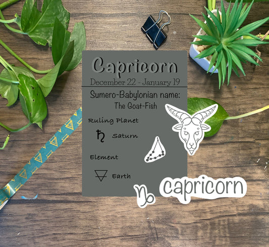 Capricorn Zodiac Sticker Pack