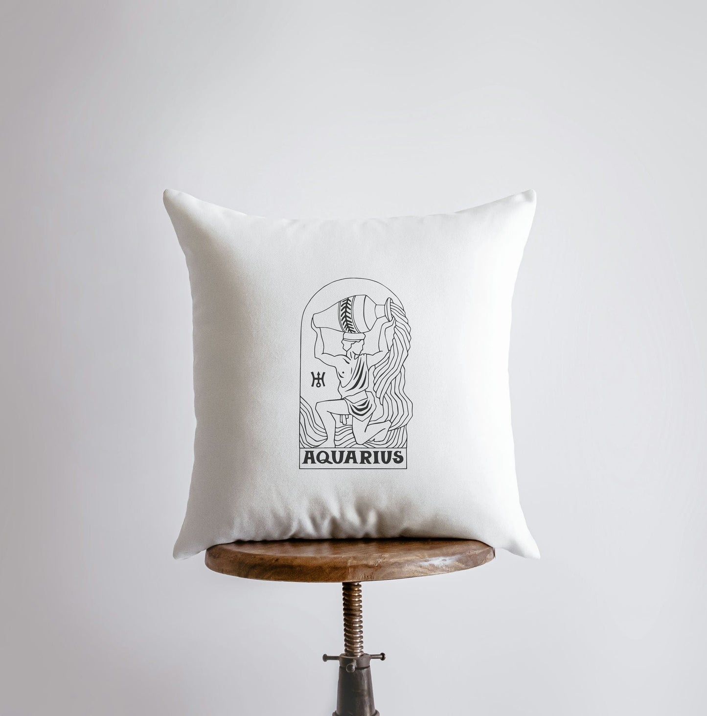 Aquarius | Zodiac | Stars | Astrology | Throw Pillow  | Map of the