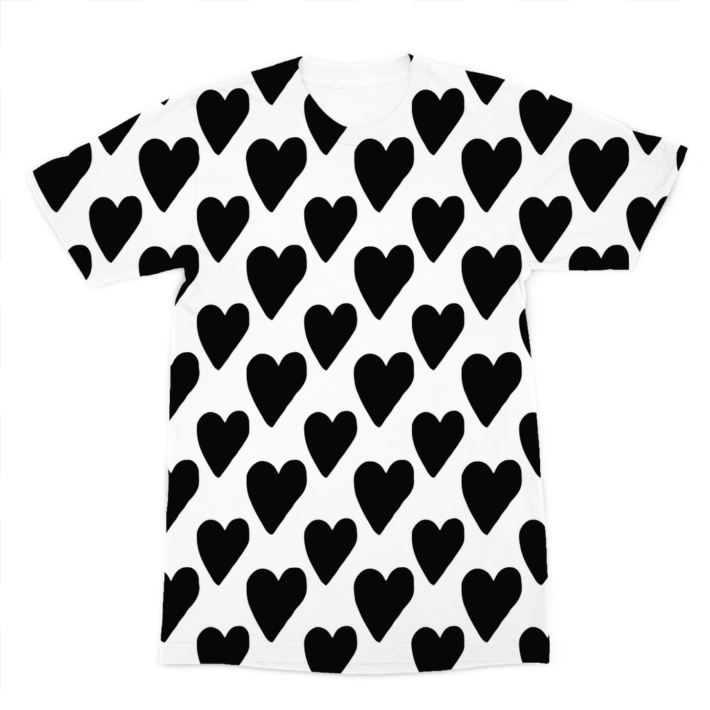 Small Hearts Premium Sublimation Adult T-Shirt