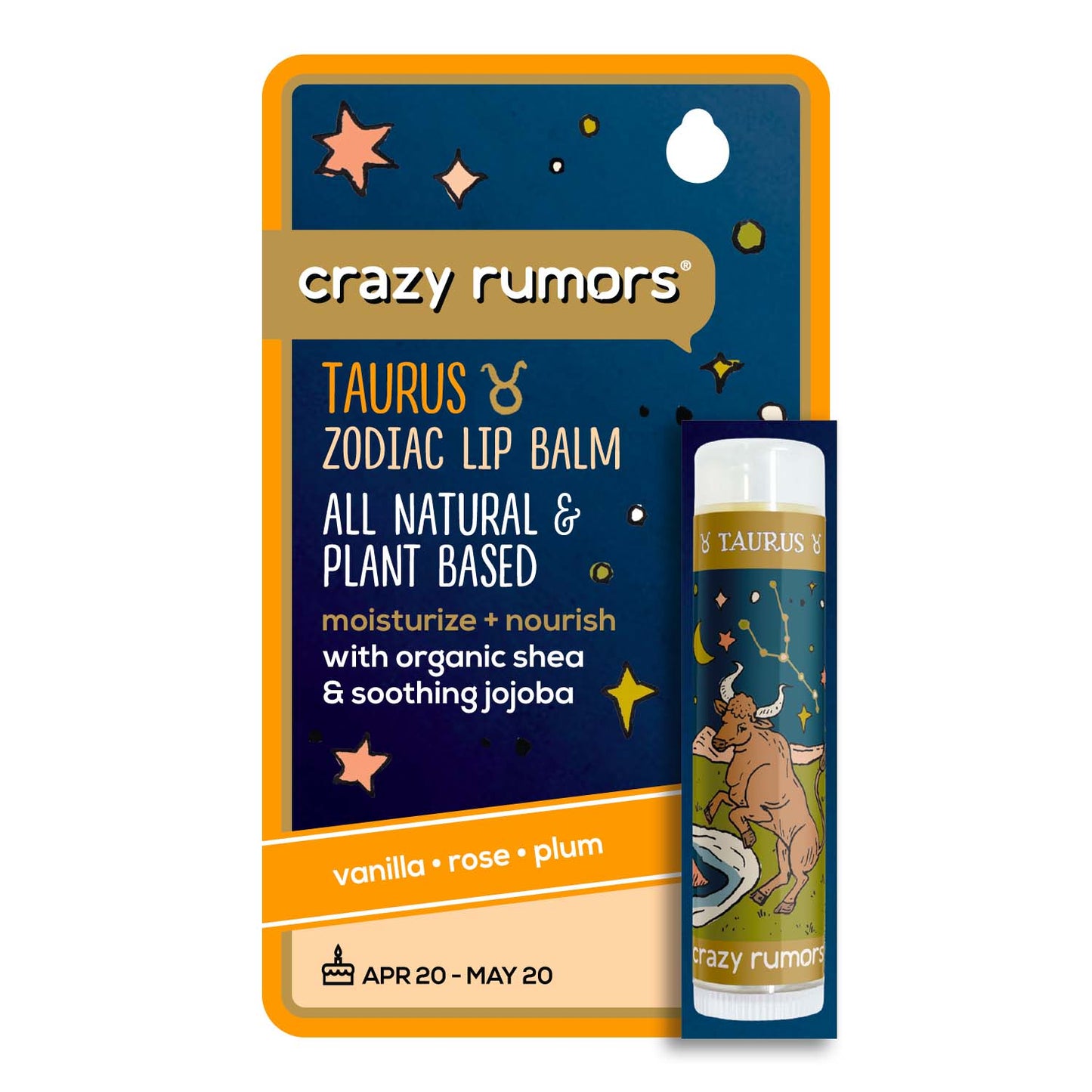 Taurus Zodiac Lip Balm